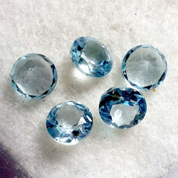 Topaz sky blue 6 mm kalibr Brazílie