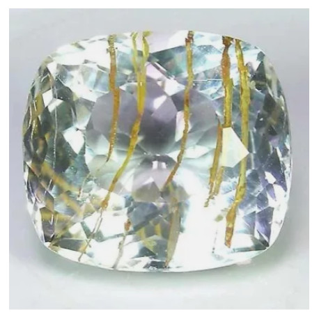 Topaz bezbarvý s rutilem 11,2 ct Brazílie