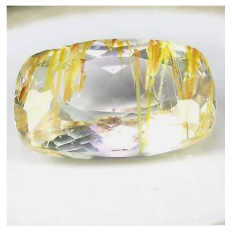 Topaz bezbarvý s rutilem 9,10 ct Brazílie